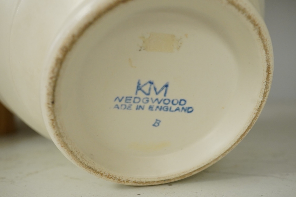 A Keith Murray for Wedgwood, a banded bowl, stamped to the base, 14cm high
